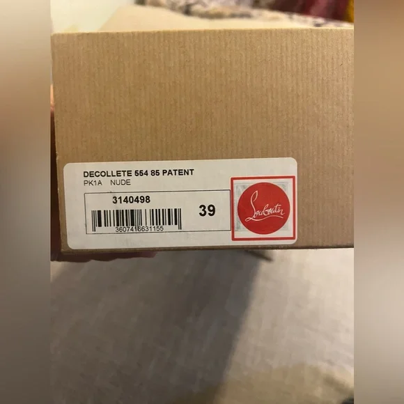Christian Louboutin Decolette 554 85 Patent Heel Size 39 EU (8.5 US) - Picture 5 of 9